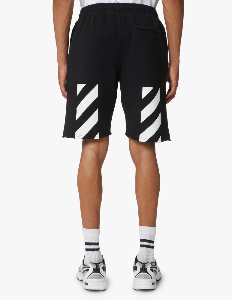 rinascente Off-White Diagonal helvetica sweatshort - black