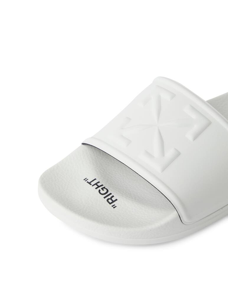 rinascente Off-White Pool slides logo - white