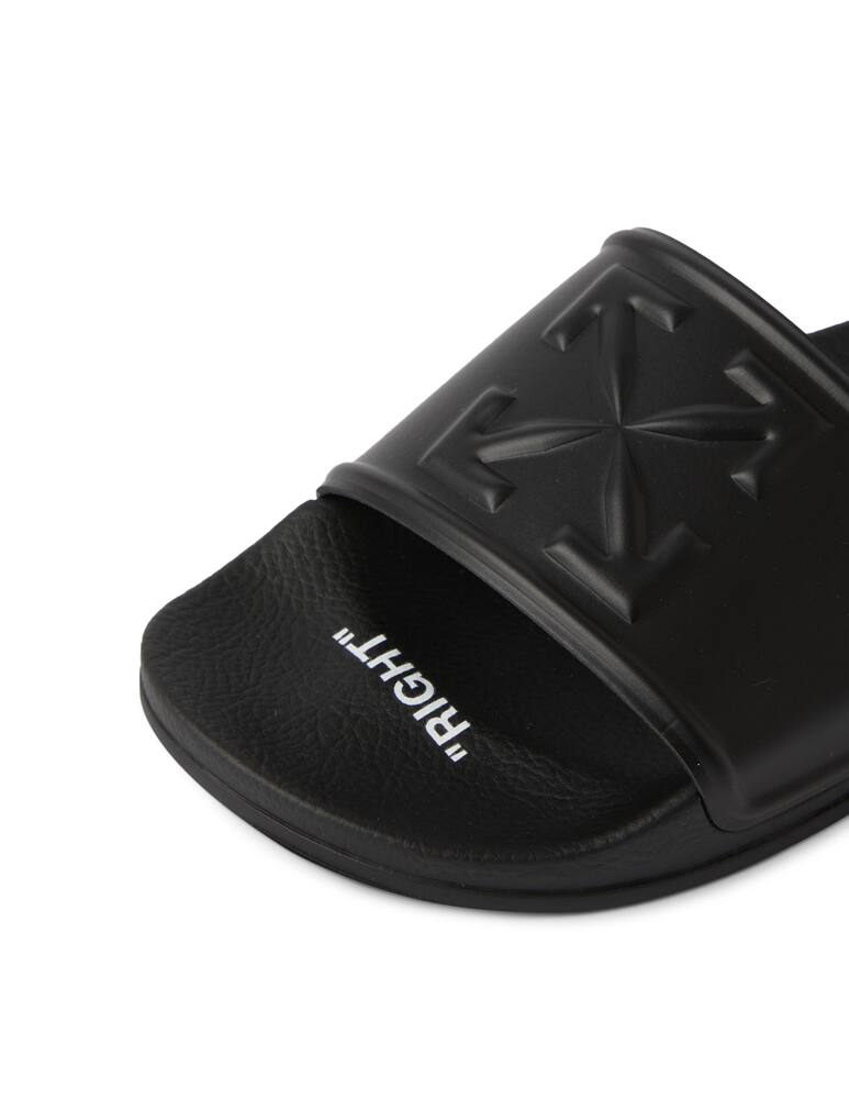 rinascente Off-White Pool slides logo - black