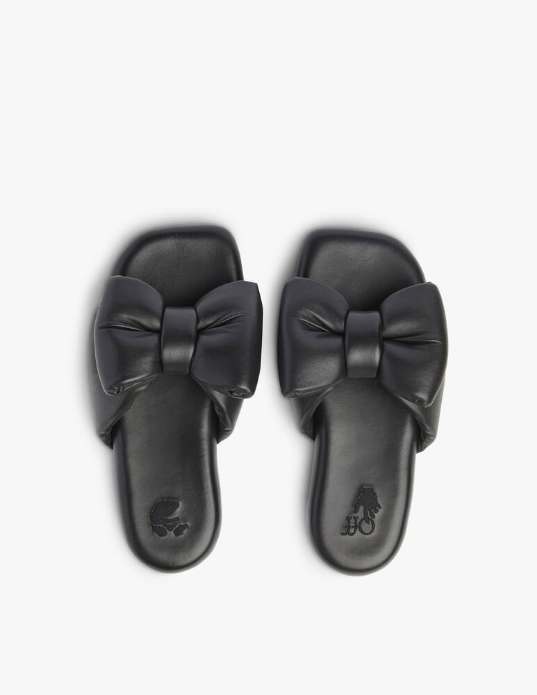 rinascente Off-White Padded slide sandals - black