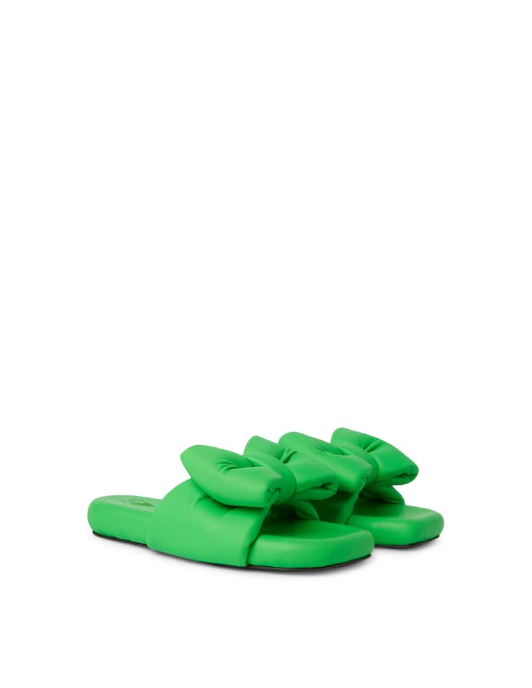rinascente Off-White Padded slide sandals - green