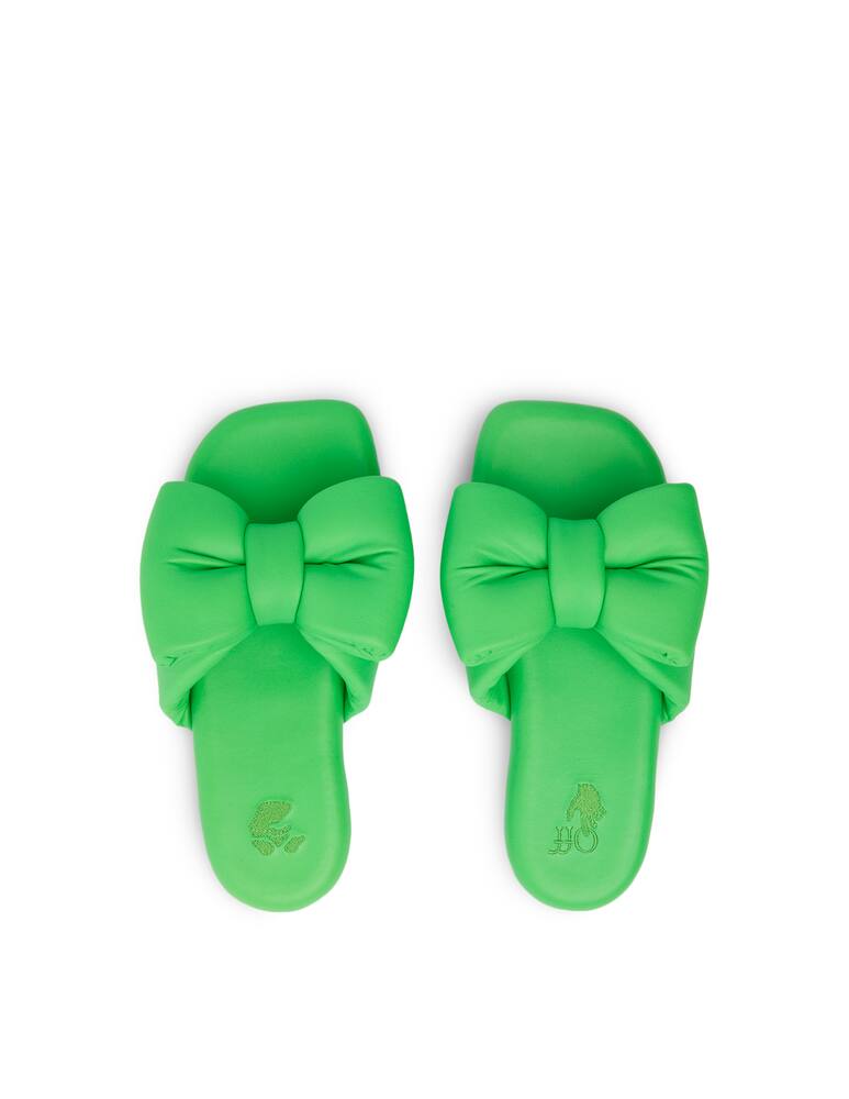 rinascente Off-White Padded slide sandals - green