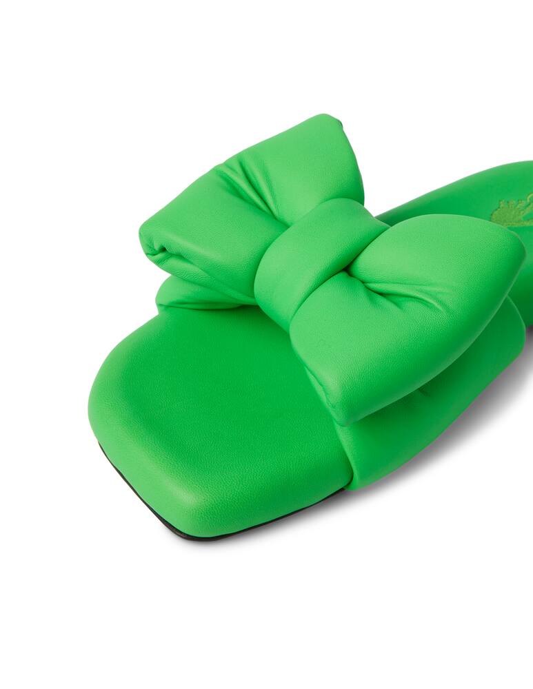 rinascente Off-White Padded slide sandals - green
