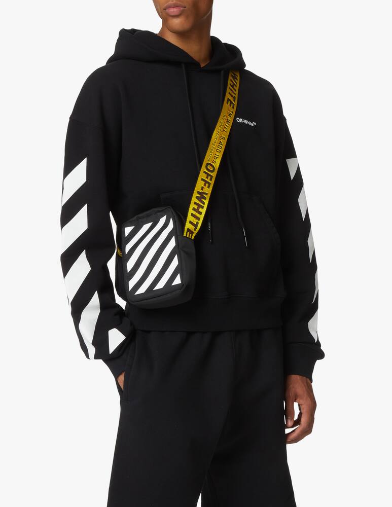 rinascente Off-White Tracolla binder in nylon - nero