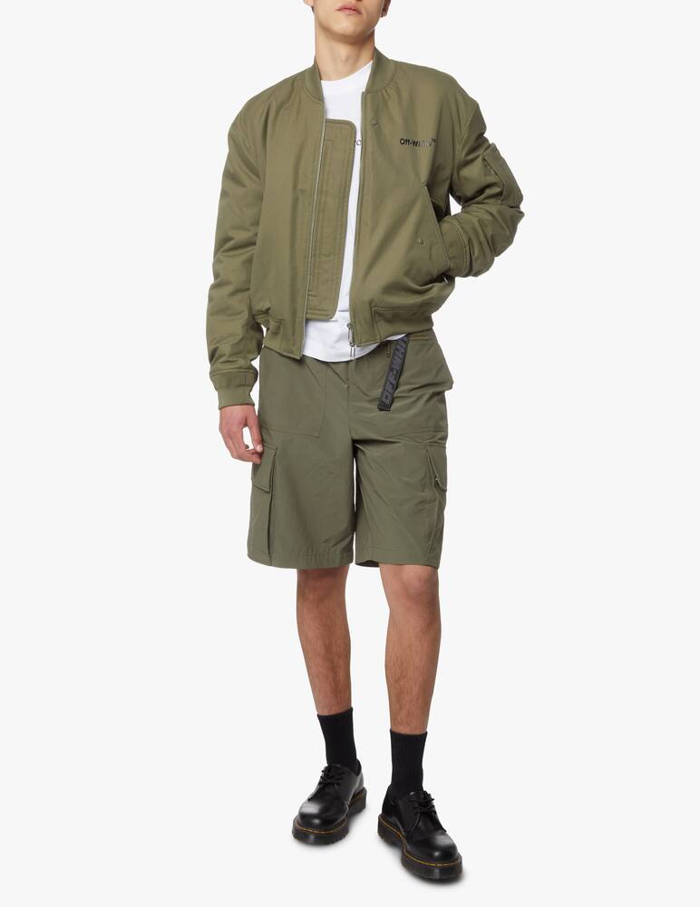 rinascente Off-White Giacca bomber diagonal retro - verde