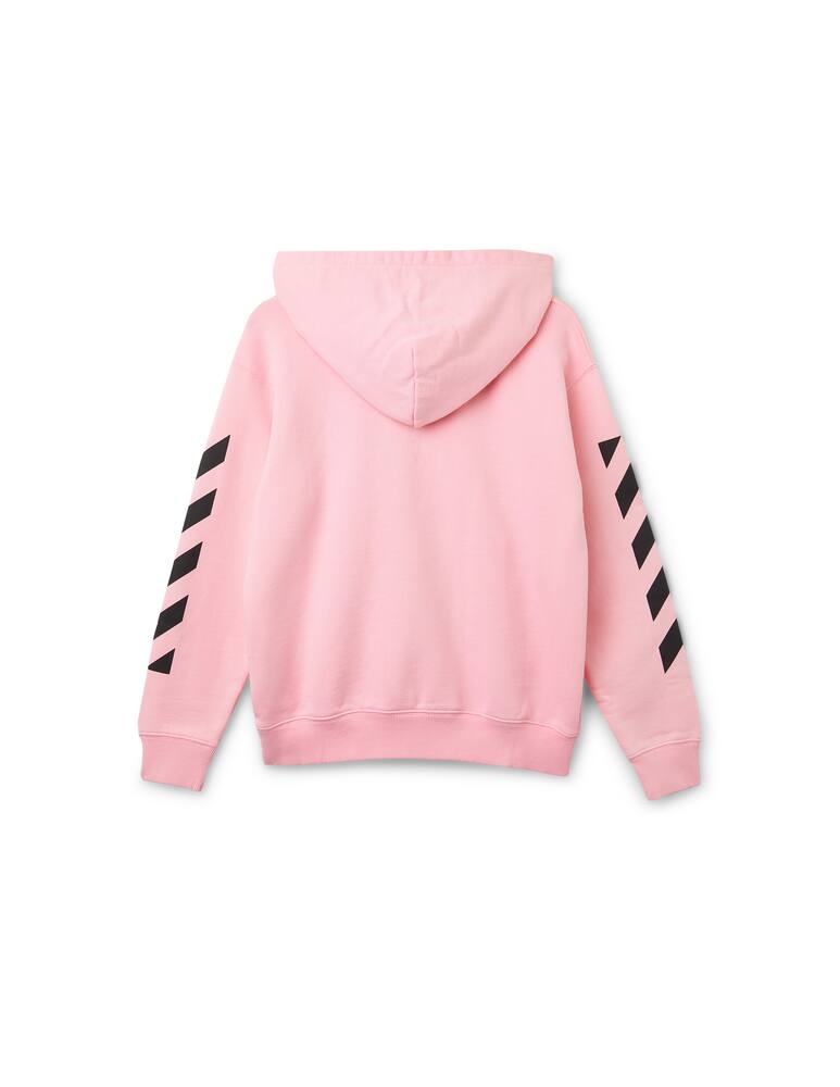 rinascente Off-White Felpa con cappuccio e stampa - Rosa