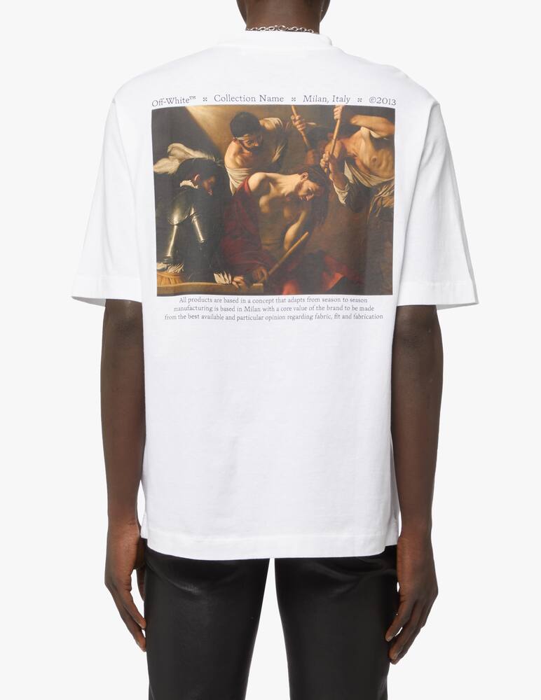 rinascente Off-White Maglietta caravaggio crowning skate - bianco