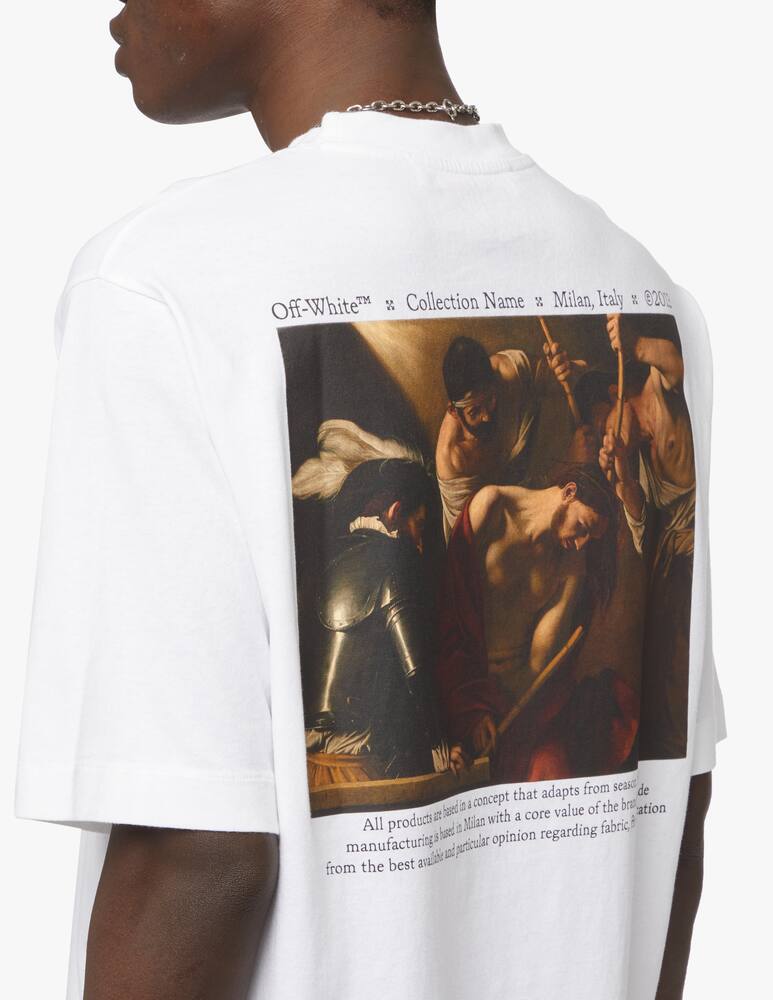 rinascente Off-White Maglietta caravaggio crowning skate - bianco
