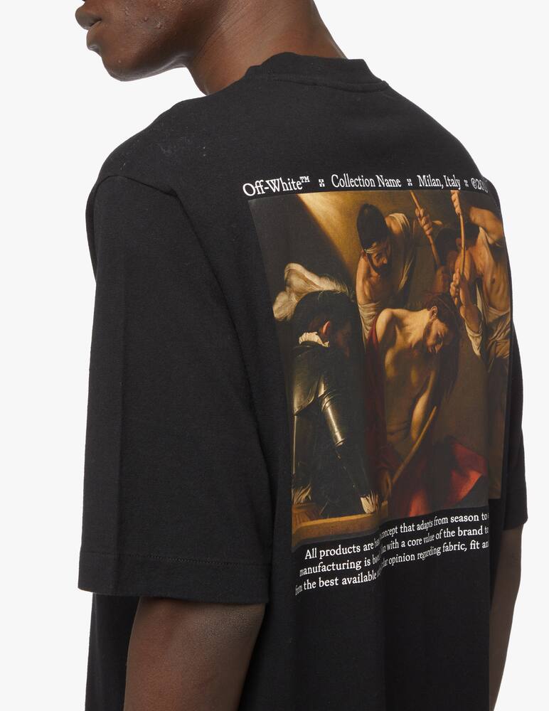 rinascente Off-White Maglietta caravaggio crowning skate - nero