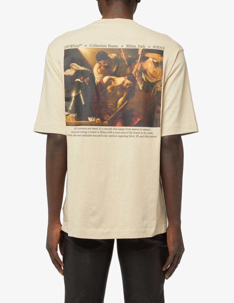 rinascente Off-White Caravaggio crowning skate t-shirt - beige