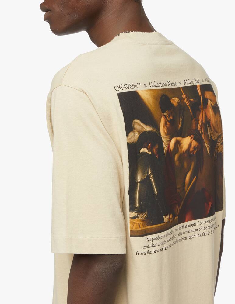 rinascente Off-White Caravaggio crowning skate t-shirt - beige