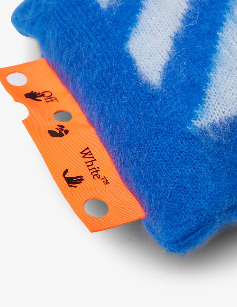 rinascente Off-White Cuscino Boudoir Mohair - Blu