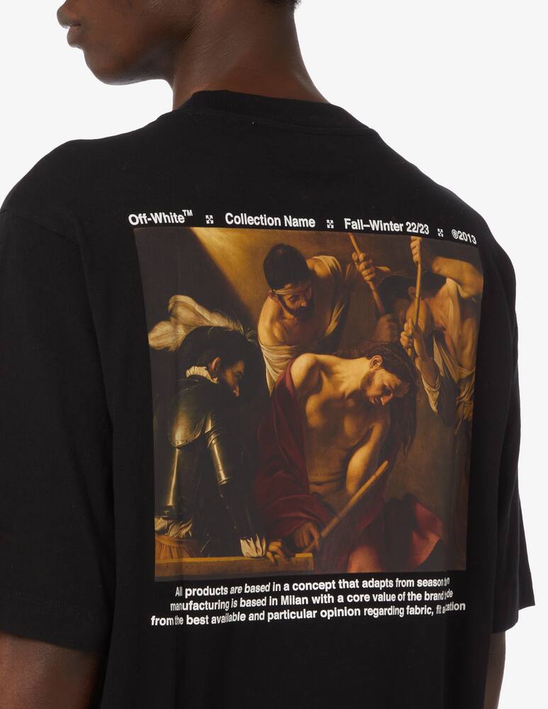 rinascente Off-White Caravaggio crowning over skate t-shirt 