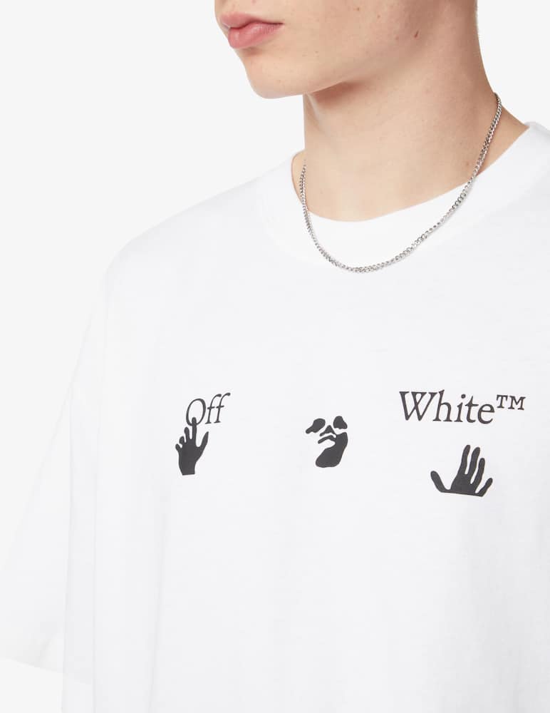 rinascente Off-White Big ow logo over s/s t-shirt - White
