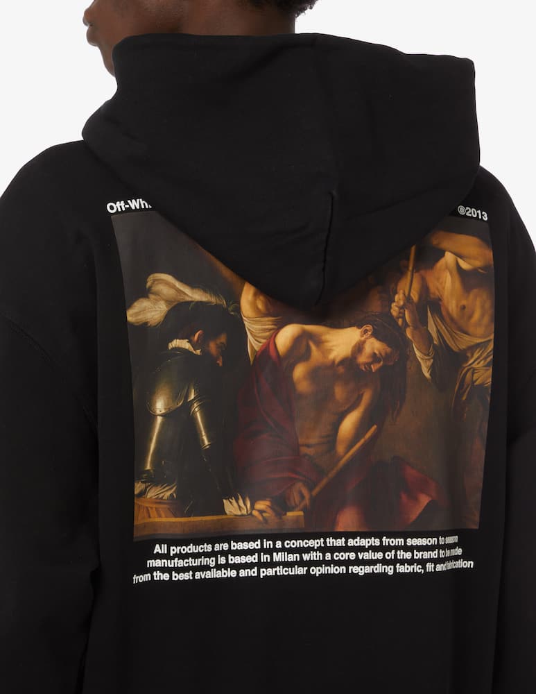 rinascente Off-White Caravaggio crowning over fit hoodie 