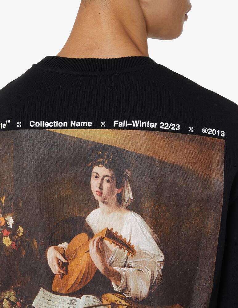 rinascente Off-White Caravaggio lute slim crewneck - Black
