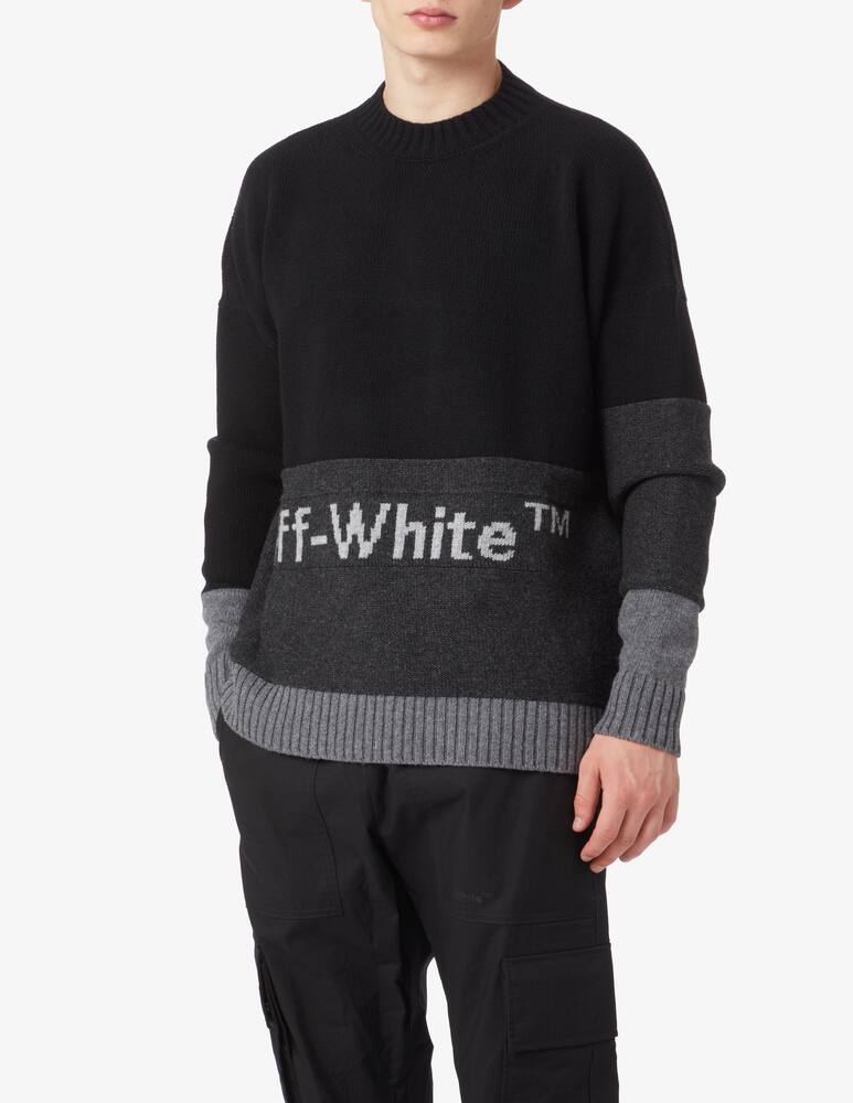 Off-White Felpa girocollo color block - immagine 1 Off-White Felpa girocollo color block - immagine 1