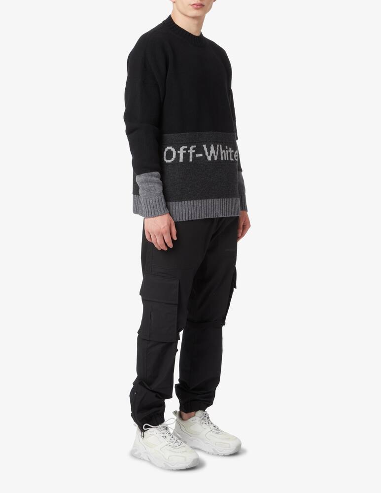 rinascente Off-White Color block off crewneck 