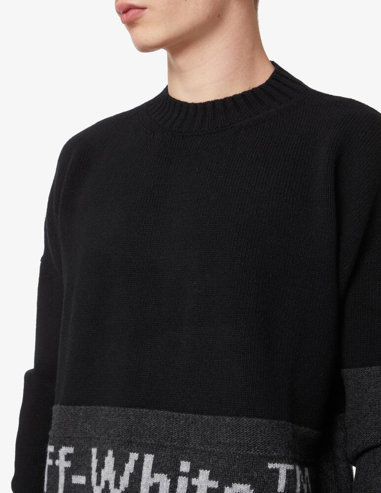 rinascente Off-White Color block off crewneck 