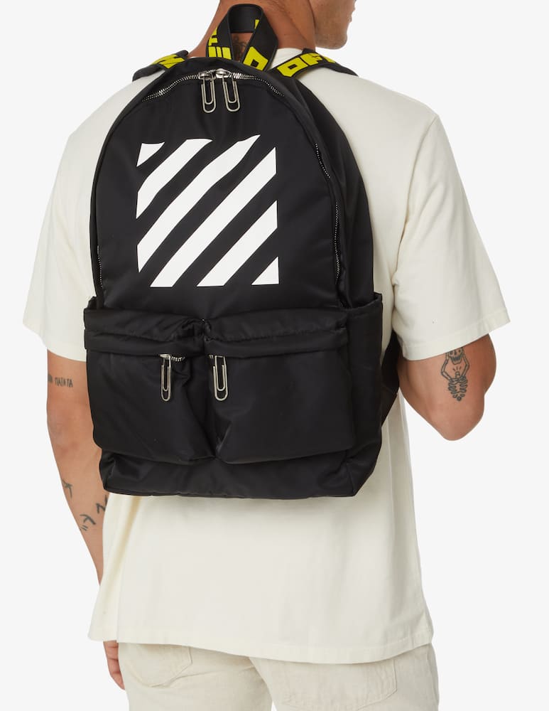 Off-White Zaino in nylon diagonal - Nero - immagine 2 Off-White Zaino in nylon diagonal - Nero - immagine 2