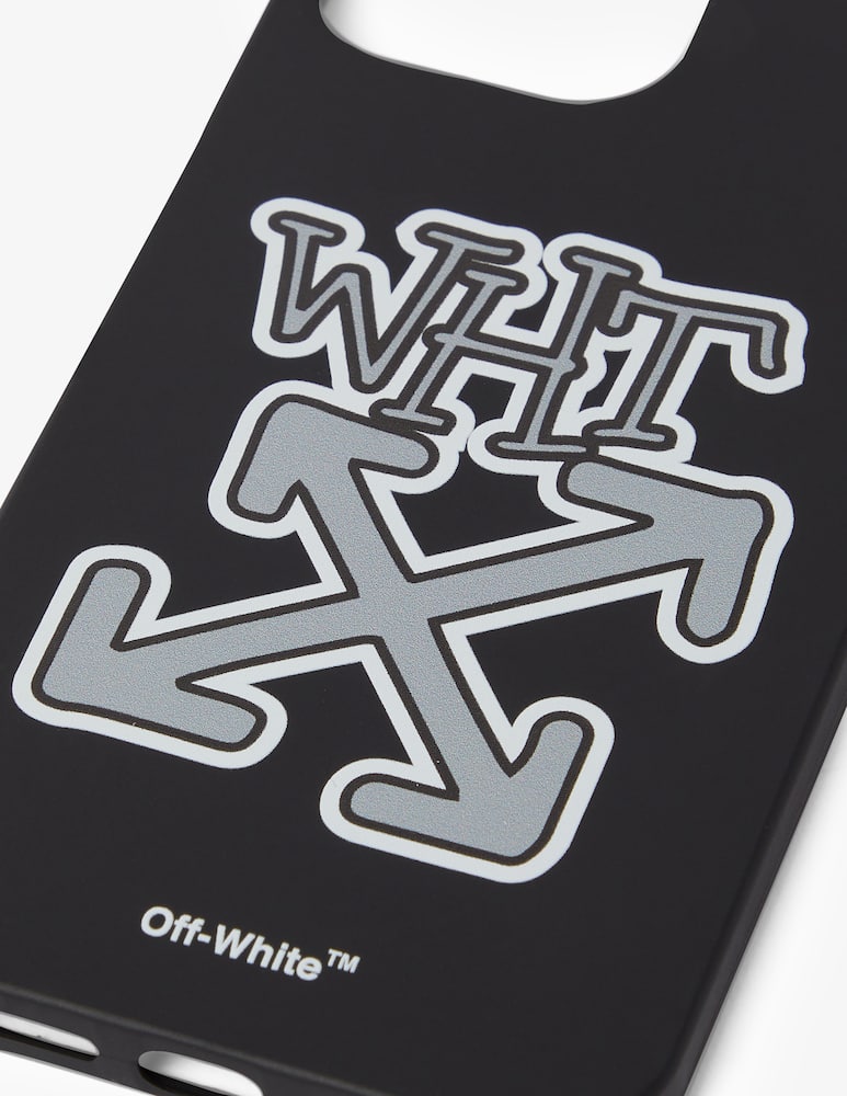 rinascente Off-White Custodia iphone 13 pro max con logo arrow - Nero