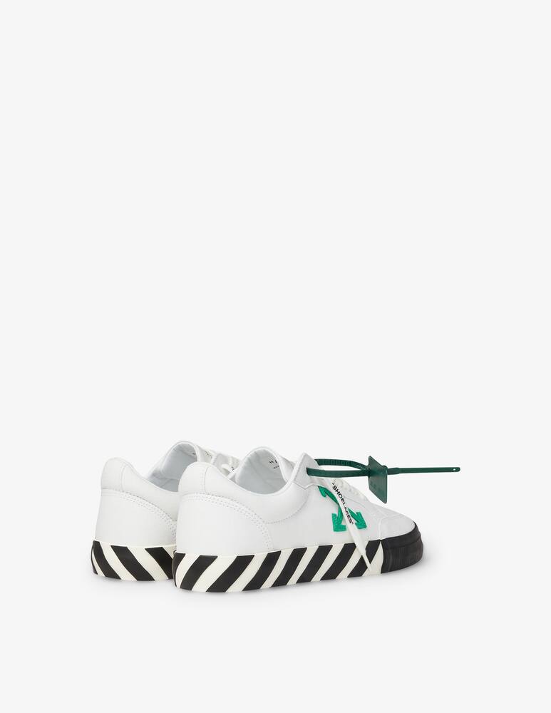 rinascente Off-White Low vulcanized canvas sneakers - white/green