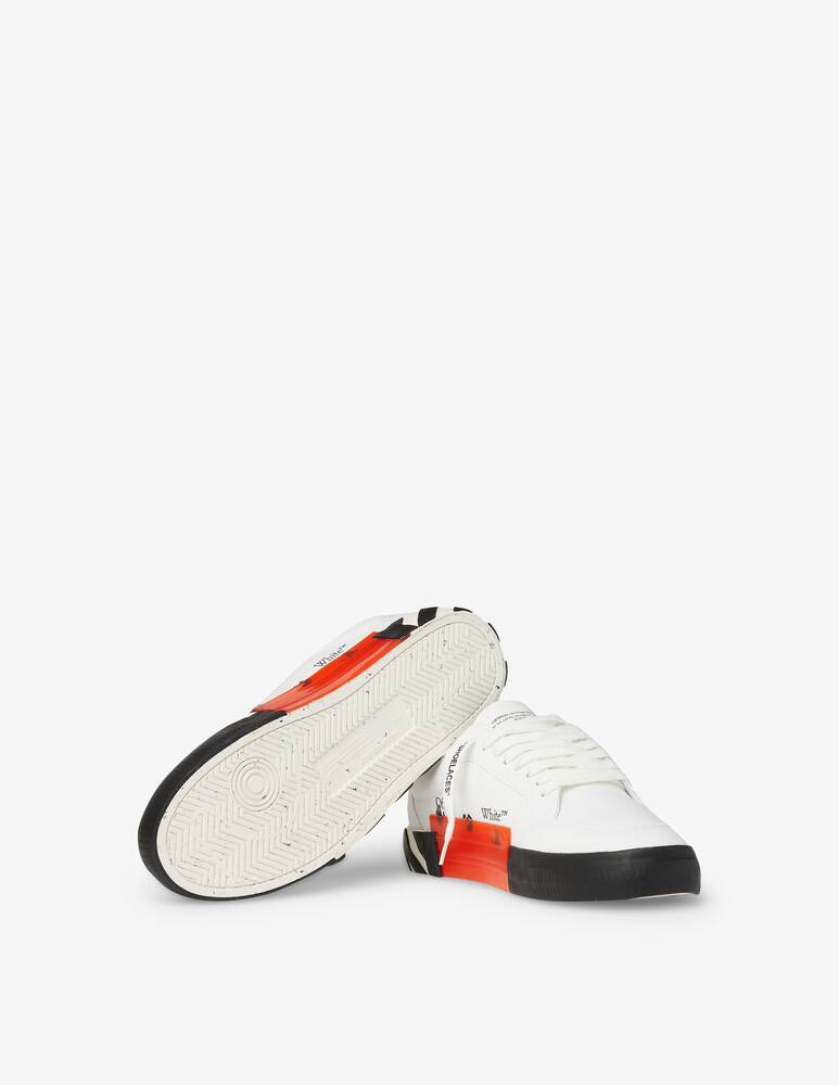 rinascente Off-White Low vulcanized canvas sneakers - white/green