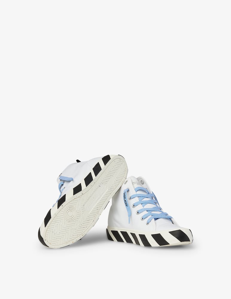 rinascente Off-White Mid top vulcanized canvas sneakers - white/red