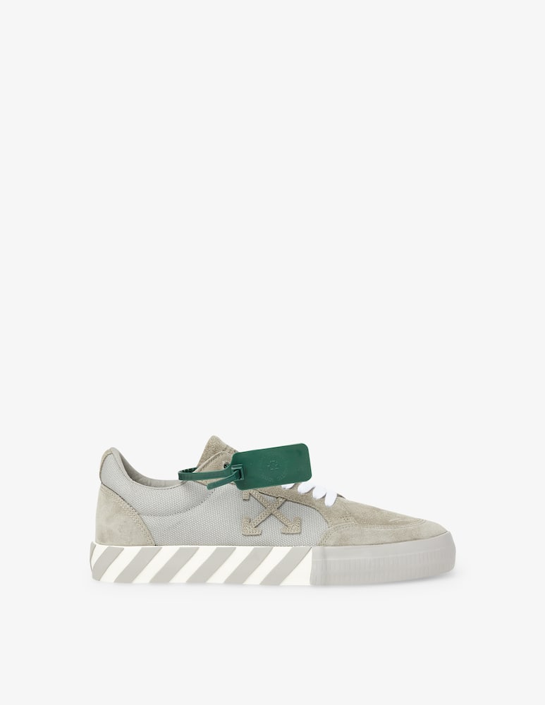 Off-White Low vulcanized suede canvas sneakers - Green - picture 1 Off-White Low vulcanized suede canvas sneakers - Green - picture 1