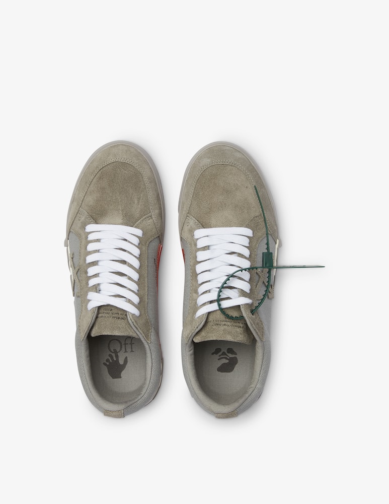 rinascente Off-White Sneakers low vulcanized suede canvas - Verde