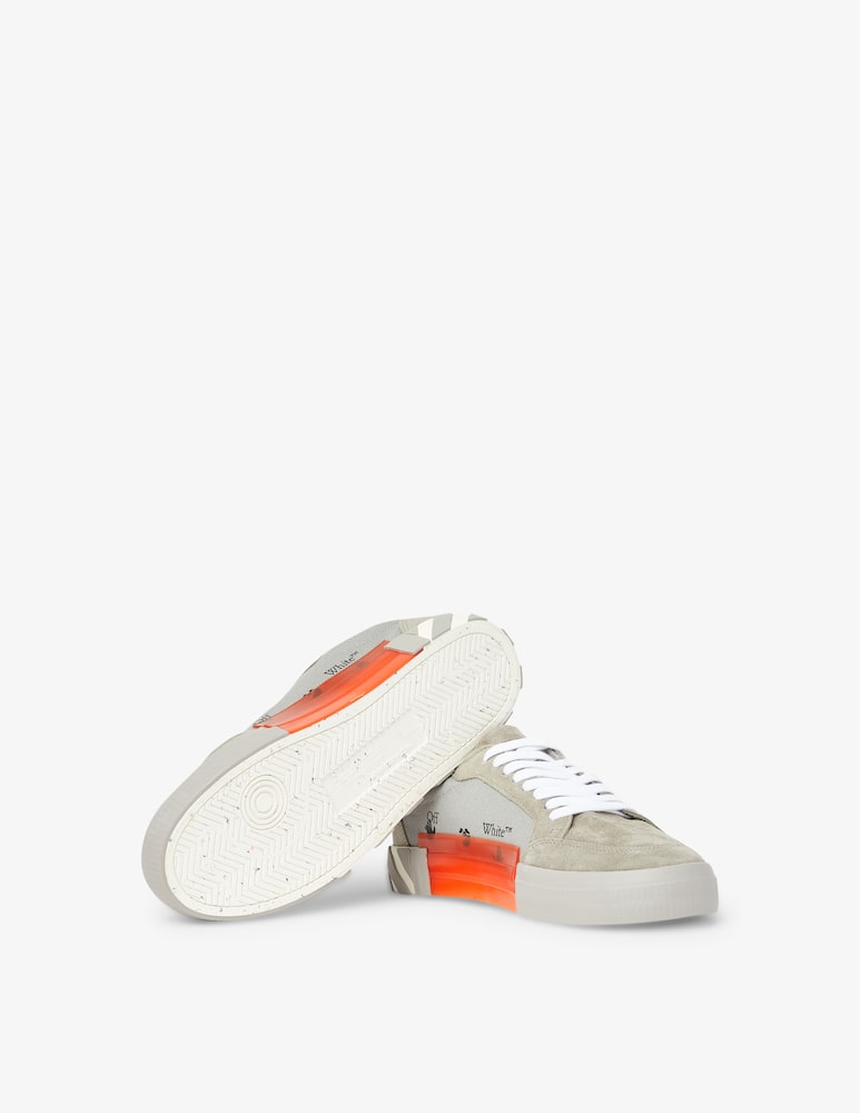 Off-White Low vulcanized suede canvas sneakers - Green - picture 5 Off-White Low vulcanized suede canvas sneakers - Green - picture 5