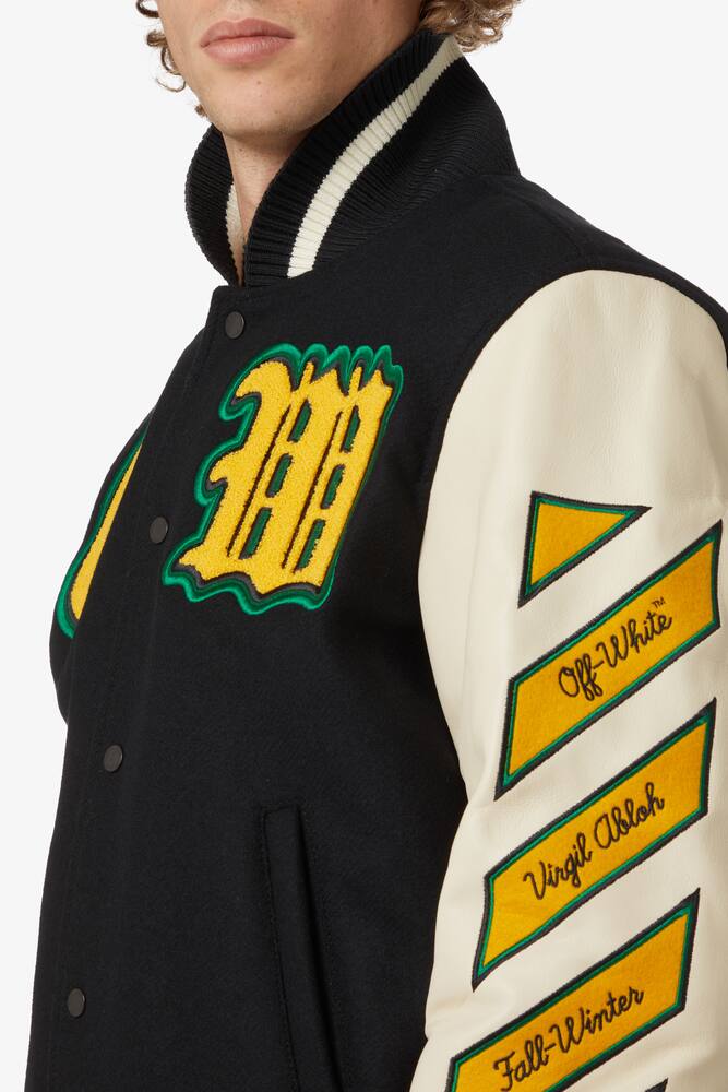 rinascente Off-White Giacca in pelle varsity 