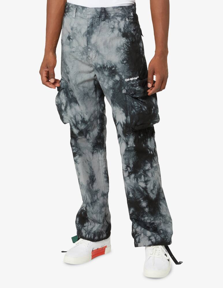 rinascente Off-White Bounce tie dye cargo pants - Black