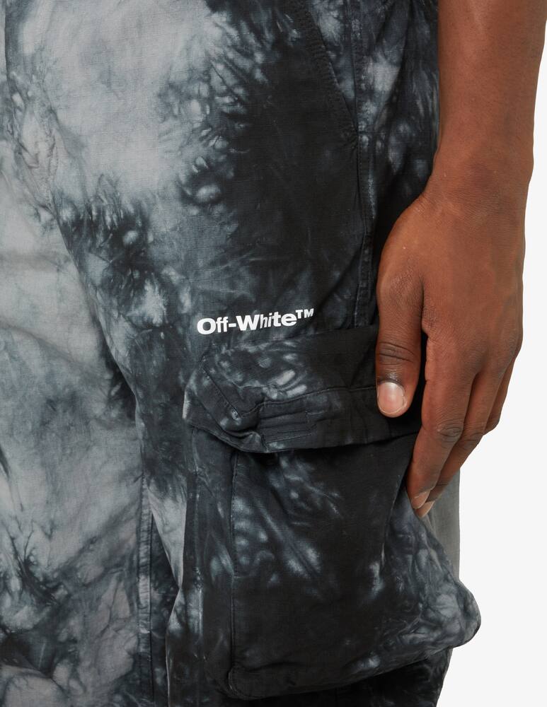 rinascente Off-White Bounce tie dye cargo pants - Black