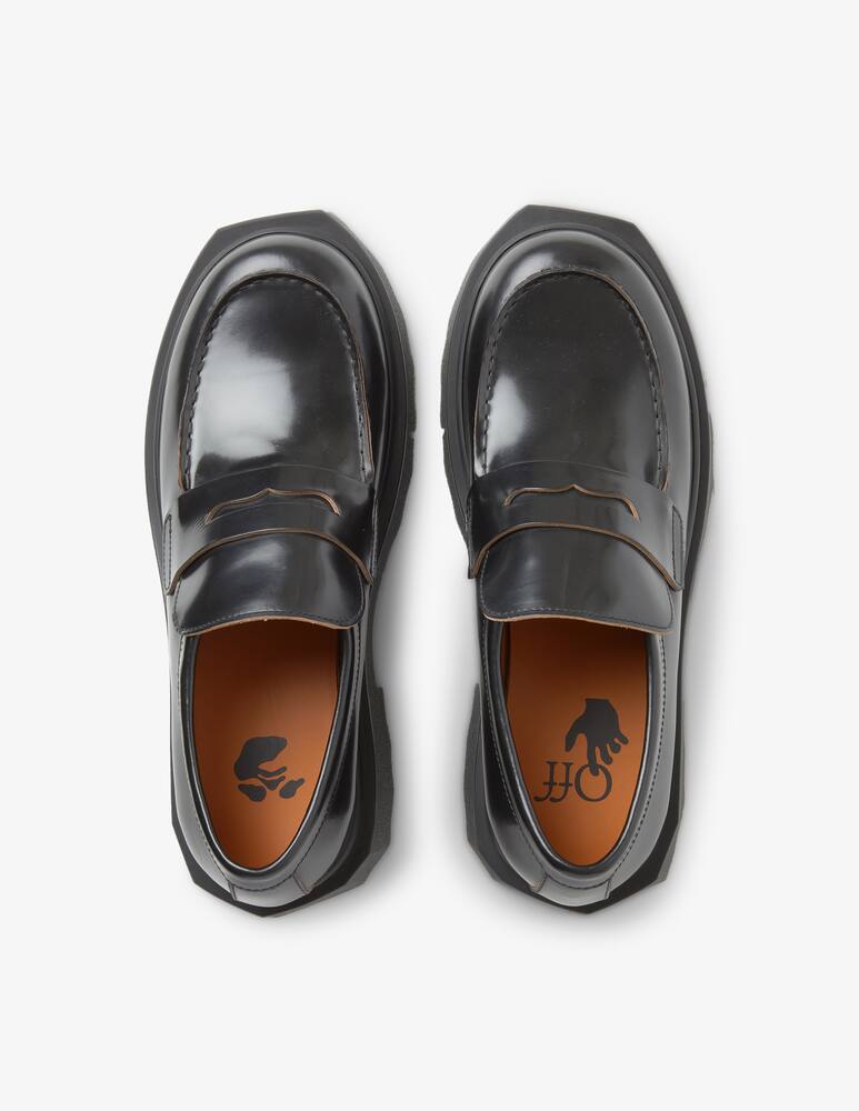 rinascente Off-White Mocassini in pelle e suola in spugna - Nero