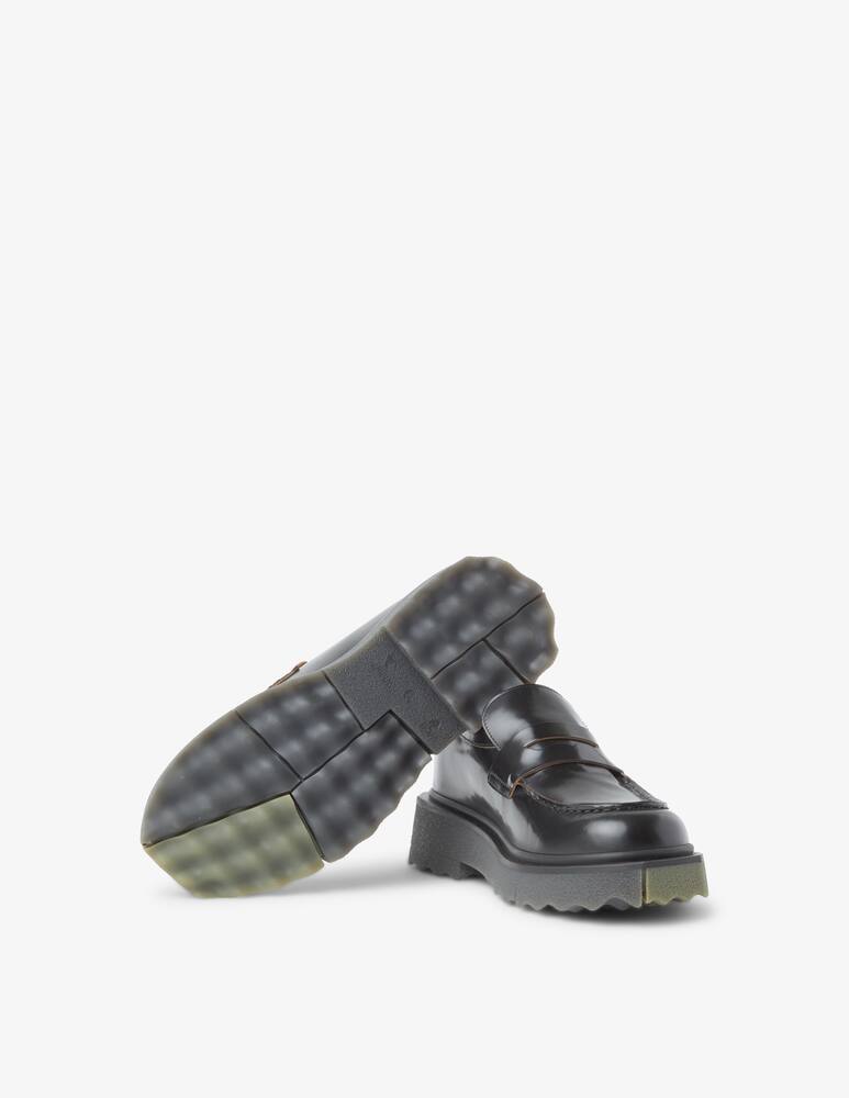 rinascente Off-White Mocassini in pelle e suola in spugna - Nero