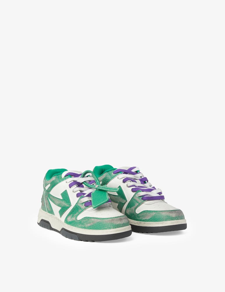 Off-White Sneakers out of office in pelle vintage - Verde - immagine 2 Off-White Sneakers out of office in pelle vintage - Verde - immagine 2