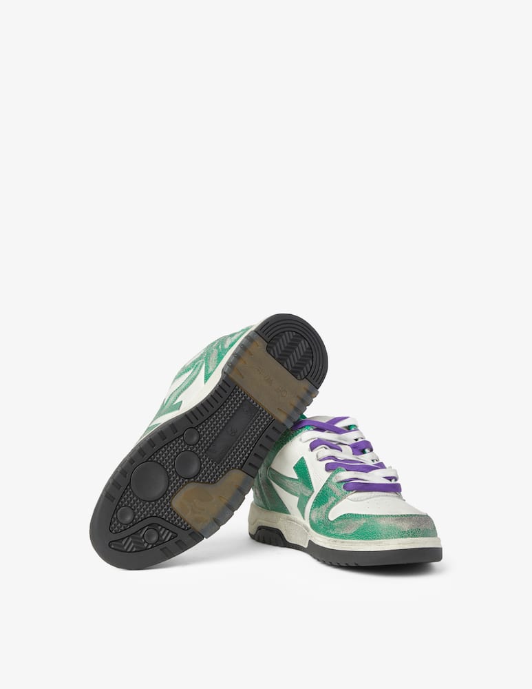 Off-White Sneakers out of office in pelle vintage - Verde - immagine 5 Off-White Sneakers out of office in pelle vintage - Verde - immagine 5