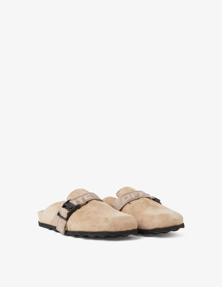rinascente Off-White Industrial suede mules - Beige