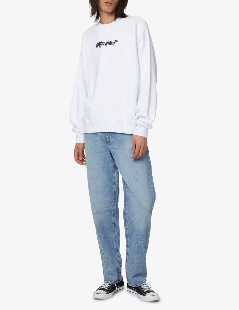 rinascente Off-White Maglia girocollo spray helv skate - Bianco