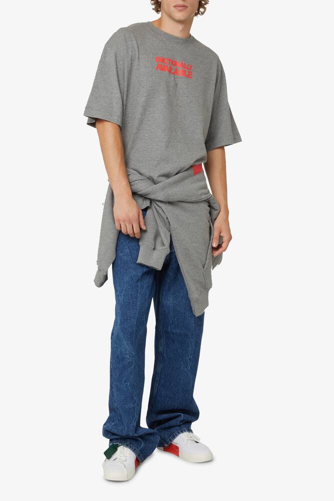 rinascente Off-White Maglietta emotion arrow over skate - Grigio