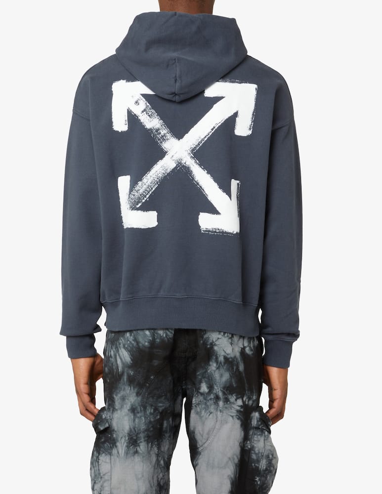 rinascente Off-White Felpa con cappuccio paint arrow skate - Blu