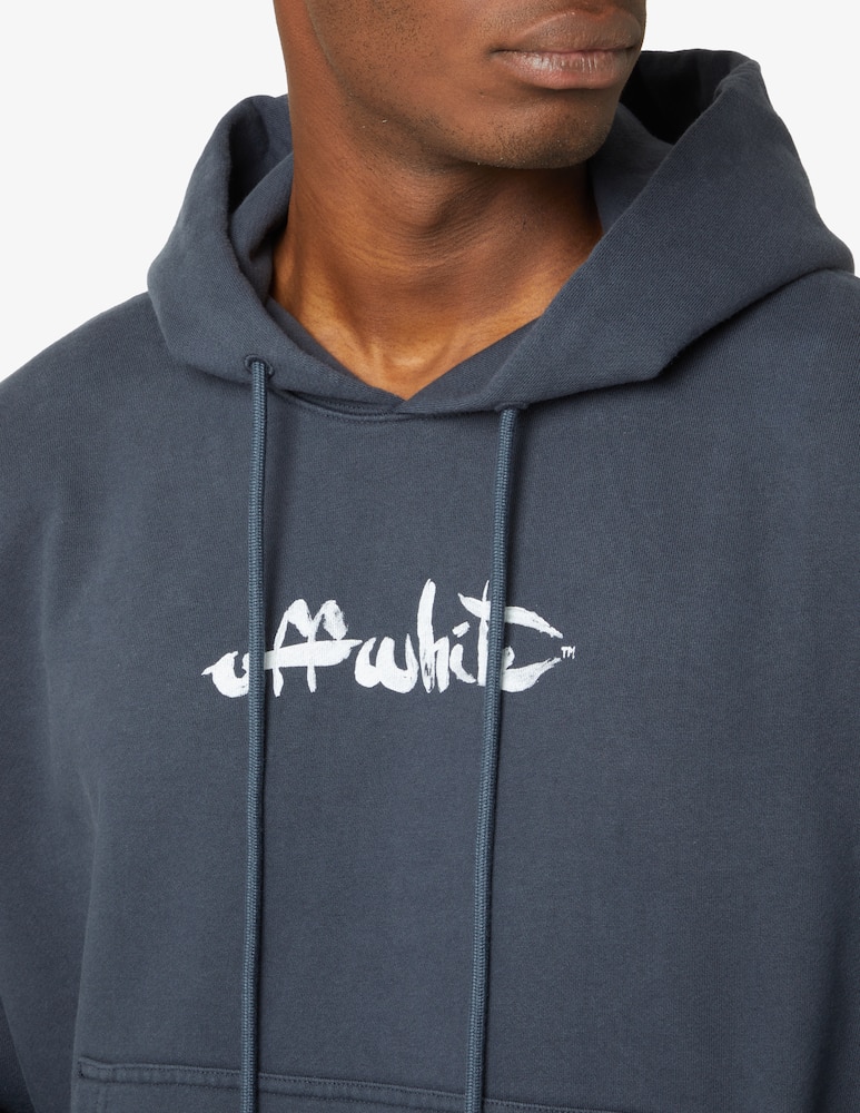 rinascente Off-White Felpa con cappuccio paint arrow skate - Blu