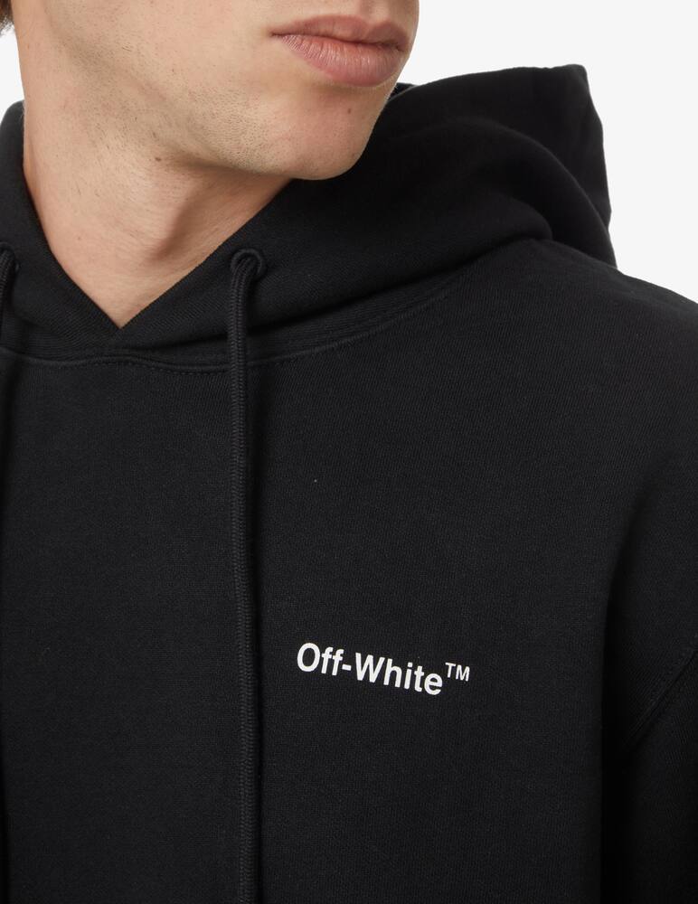 rinascente Off-White Chain arrow slim hoodie - Black