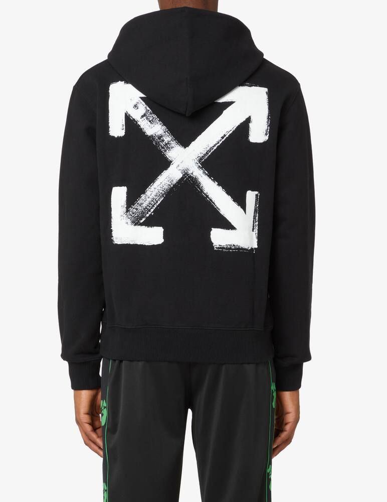 rinascente Off-White Felpa con cappuccio paint arrow - Nero
