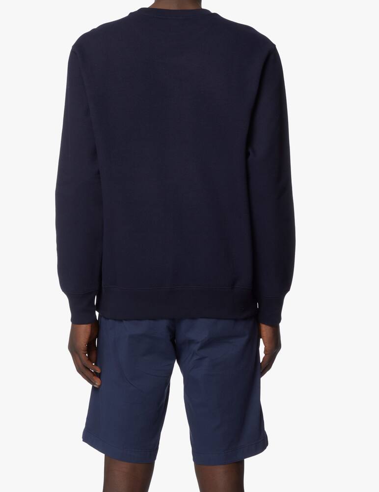 rinascente Paul & Shark Felpa girocollo logo shark + scritta - blu