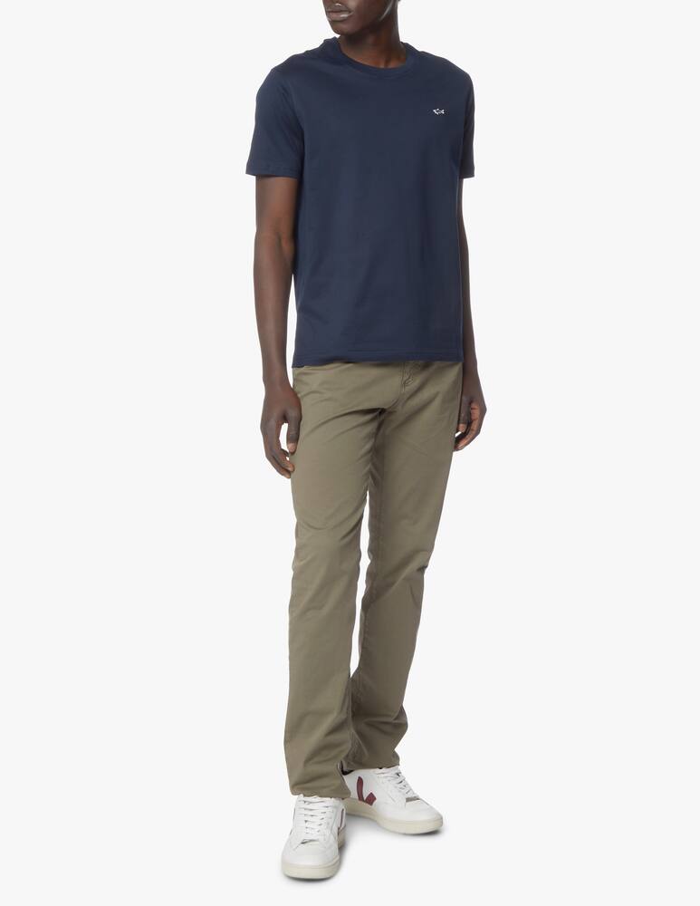 rinascente Paul & Shark Mini shark basic roundneck t-shirt - blue