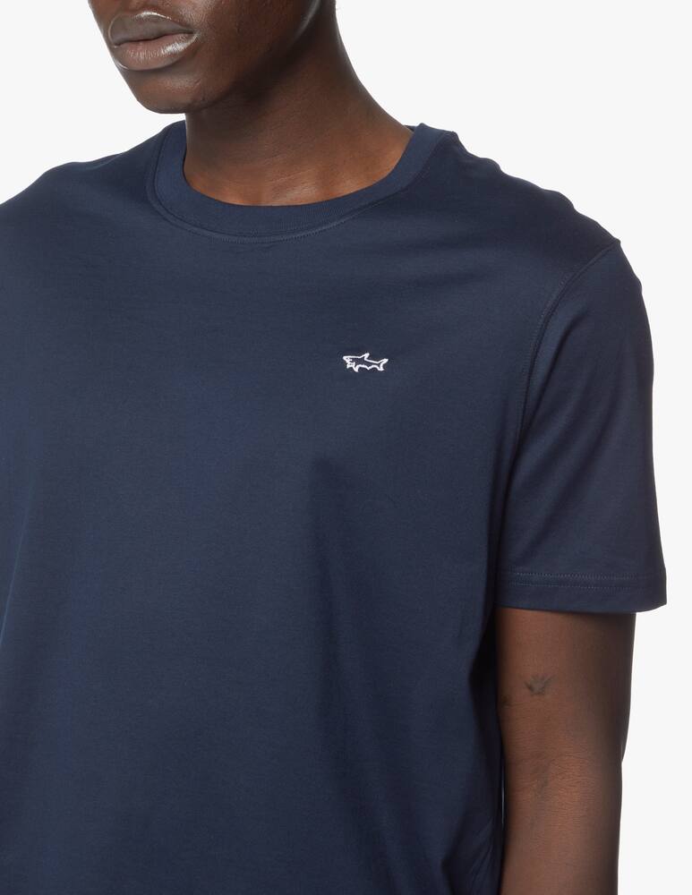 rinascente Paul & Shark Mini shark basic roundneck t-shirt - blue