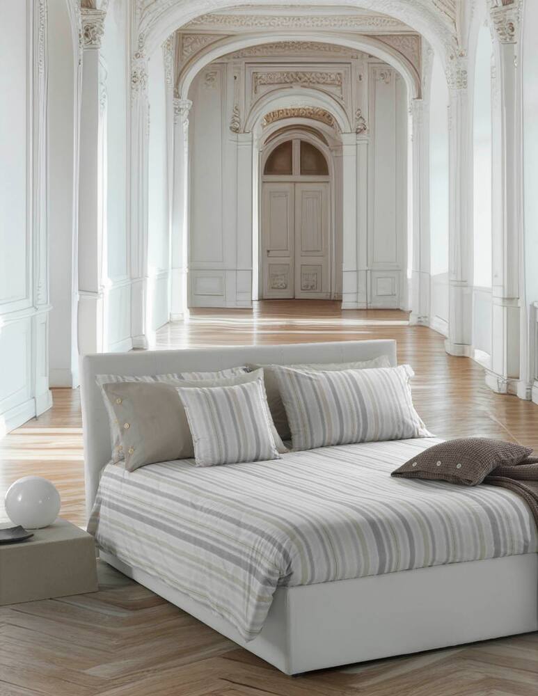 rinascente Bellora Parure Copripiumino Matrimoniale Soft Stripes