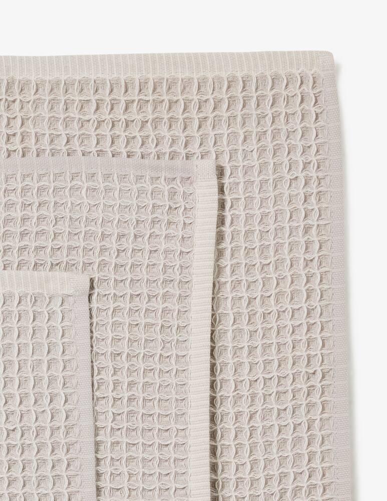 rinascente Carrara Set 3 washcloths Big Waffle